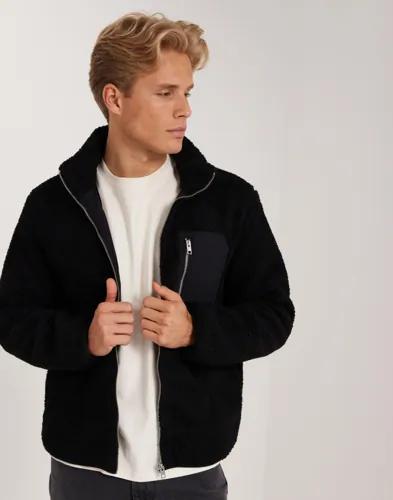 Jack & Jones Jjebradley Teddy Jacket Noos Vårjackor Svart 