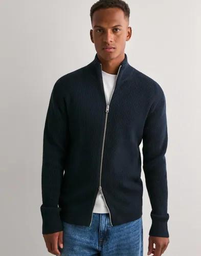 Jack & Jones Jjeperfect Knit Zip Cardigan Sn Tröjor med dragkedja Blå