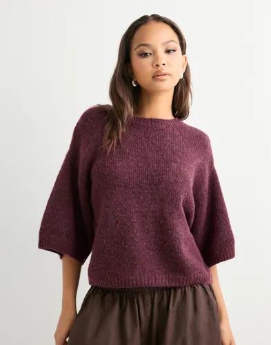 Only - Röd - Onlgila Life Ss O-Neck Knt