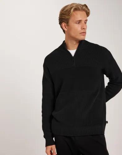 Calvin Klein Jeans Mixed Stitch Half Zip Half zip Svart 