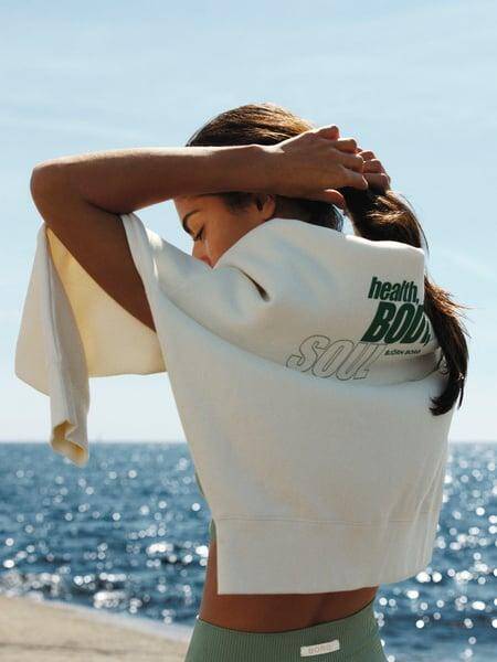 Björn Borg Borg Boyfriend Sweatshirt Vit, L 