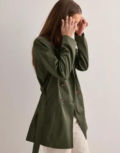 Only - Grön - Onlvalerie Trenchcoat Otw Noos 