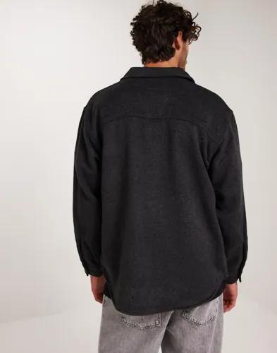 Jack & Jones Jjebradley Ollie Overshirt Ls Noos Overshirts Svart 