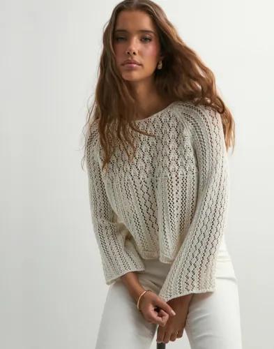 Only - Vit - Onlnola Life 3/4 Pullover Knt Noos 