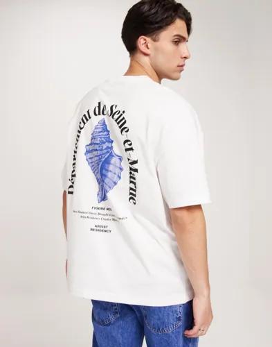 Jack & Jones Jormilos Tee Ss Crew Neck Sn T-Shirts & Linnen Vit 