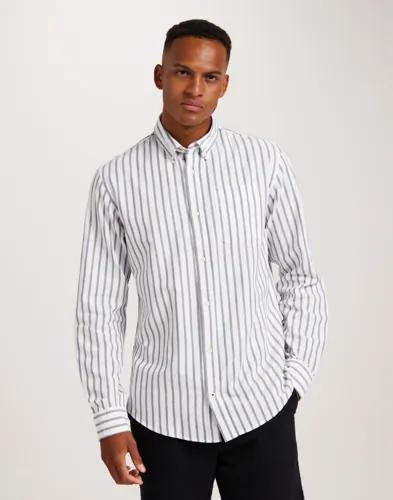 Jack & Jones Jjeoxford Shirt Ls Noos Blå skjortor Rutigt/Randigt 