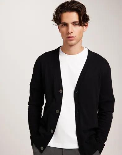 Jack & Jones Jjeemil Knit Button Cardigan Noos Cardigans & Koftor Svart 