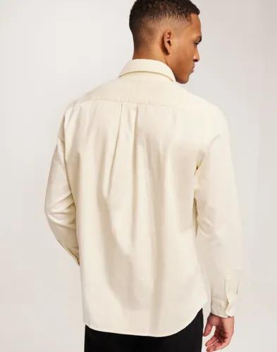 Selected Men Slhreg-Tom Shirt Ls Denim Vardagsskjortor Beige 