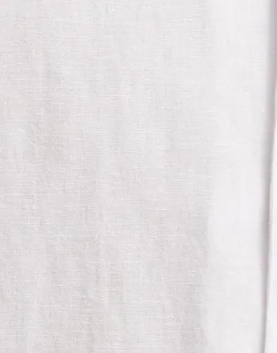 Selected Men Slhrelaxnew-Linen Shirt Ss Resort Linneskjortor Vit