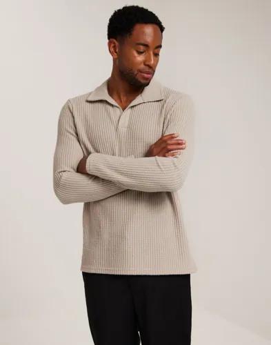 Ciszere Nelson knitted long sleeve Stickade tröjor Beige 