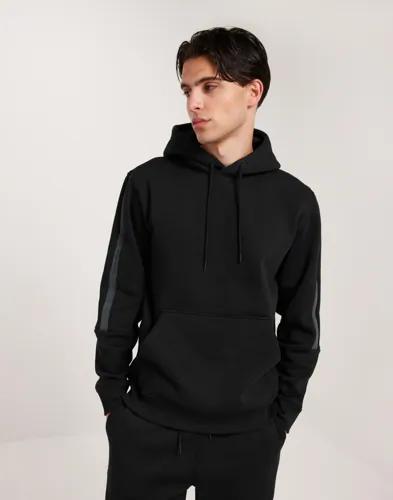 Calvin Klein Jeans Logo Tape Hoodie Hoodies Svart 