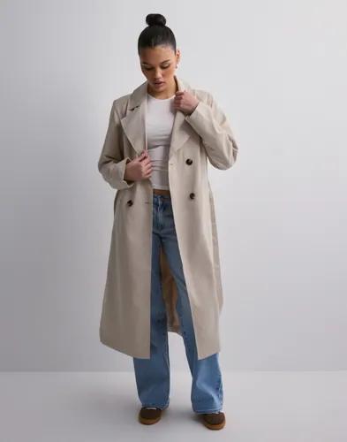 Pieces - Beige - Pcscarlett Ls Trenchcoat Noos 