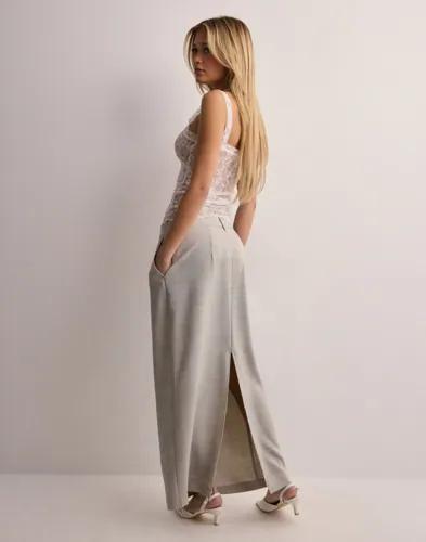 Vero Moda - Beige - Vmcassidy Hw Ancle Skirt 