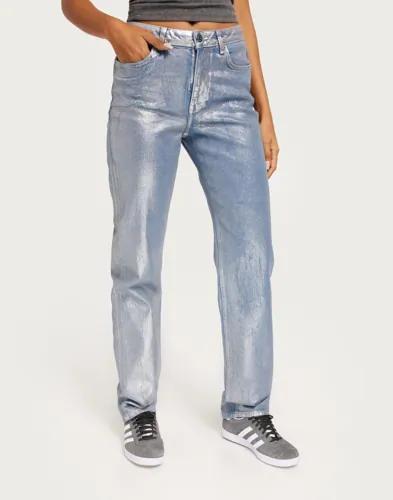 Only - Blå - Onljaci Mw Str Silver Coated Jns Dn 