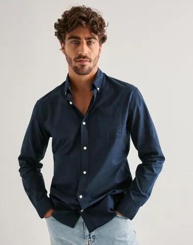 Jack & Jones Jjeoxford Shirt Ls Noos Blå skjortor Blå 