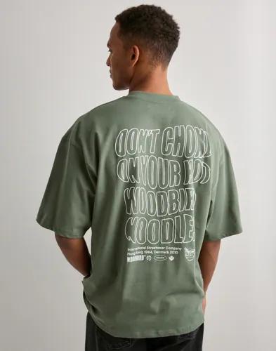 Woodbird WBBeam Wobble Tee Kortärmade t-shirts Grön
