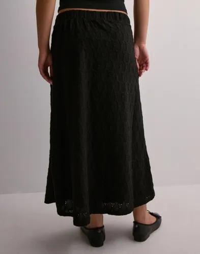 OBJECT - Svart - Objfeodora Midi Skirt Div 