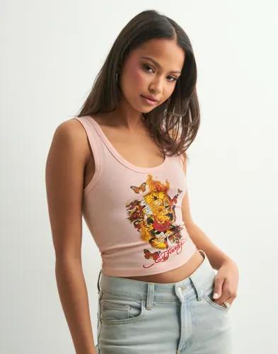 Ed Hardy - Rosa - Womens True To My Love Cropped Vest Top 