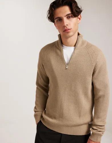 Jack & Jones Jjpannel Knit Half Zip AW24 Half zip Beige 