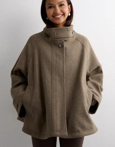 Only - Beige - Onlthilde Life Cape Coat Otw 