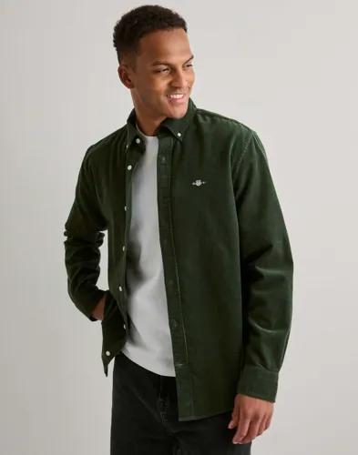 Gant Reg Corduroy Shirt Manchesterskjortor Grön