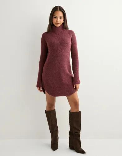 Pieces - Röd - Pcellen Ls Long Knit Noos Bc 