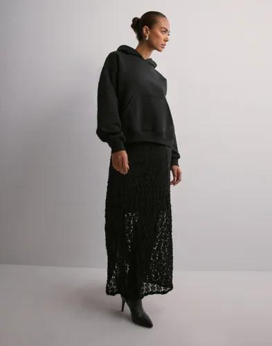 Vero Moda - Svart - Vmivania Mw Ankle Lace Skirt Vma 