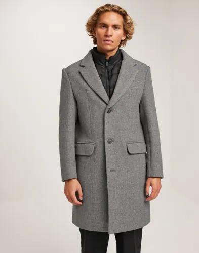 Selected Men Slhjoseph Wool Coat Noos Rockar Grå 