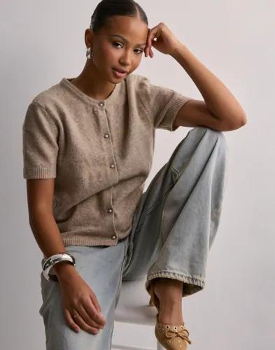 Only - Beige - Onlella S/S Cardigan Ex Knt 