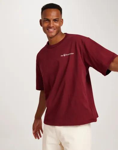 Polo Ralph Lauren Relaxed Fit Logo Jersey T-Shirt Märkes t-shirts Röd 