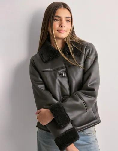 JDY - Brun - Jdyfibbi Faux Shearling Jacket Otw 