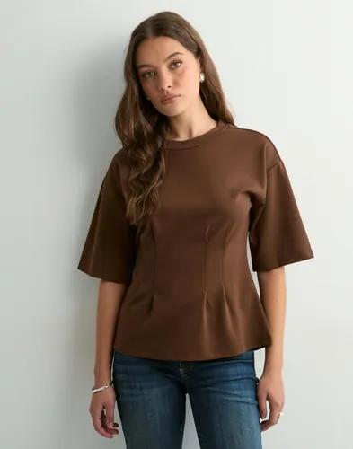 Vero Moda - Brun - Vmtanya 2/4 Fitted Top Jrs Exp 