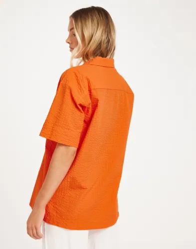 JJXX - Orange - Jxliva Oversized Ss Shirt Wvn 