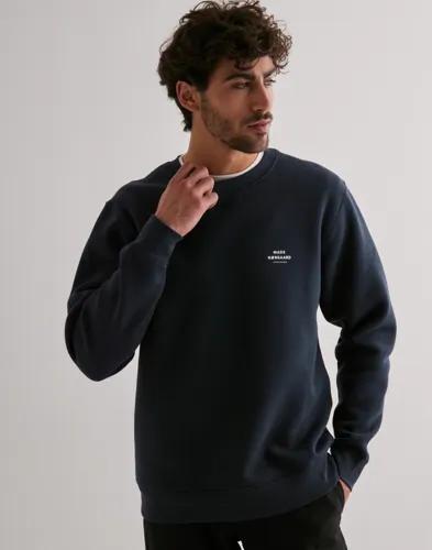 Mads Nørgaard Standard Crew Logo Sweat Sweatshirts Blå