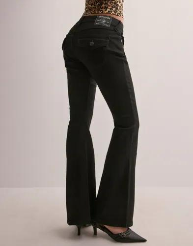 True Religion - Svart - Joey Low Rise Flare 