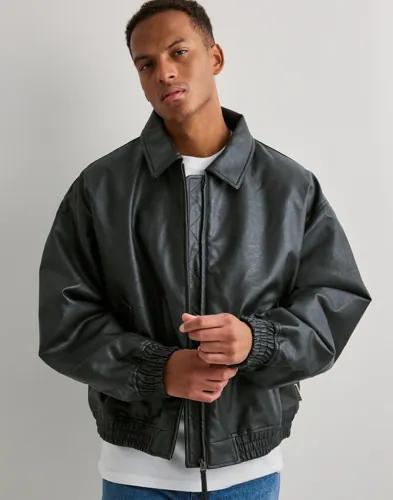 Woodbird WBBao Biker Jacket Skinnjackor Svart 