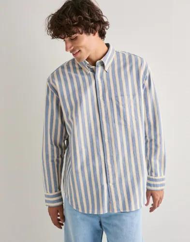 Gant Rel Heritage Oxford Stripe Shirt Skjortor Blå 