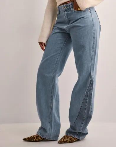 Only - Blå - Onlcobain Reg Wide Colour Bl Dnm Cr 