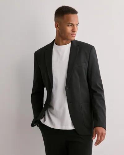 Selected Men Slhslim-Delon Jersey Blz Flex Noos Kavajer Svart