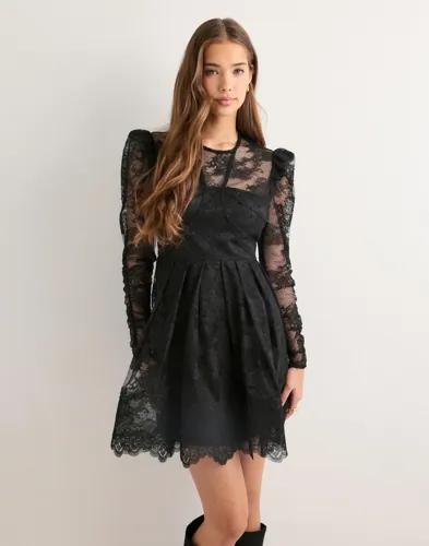Malina - Svart - Leoni Lace Mini Dress 