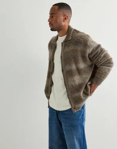 Dr Denim Quillion Sweater Stickade tröjor Brun