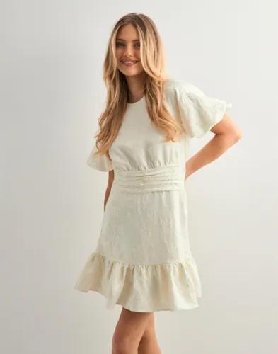 Neo Noir - Vit - Sulli Jacquard Dress 