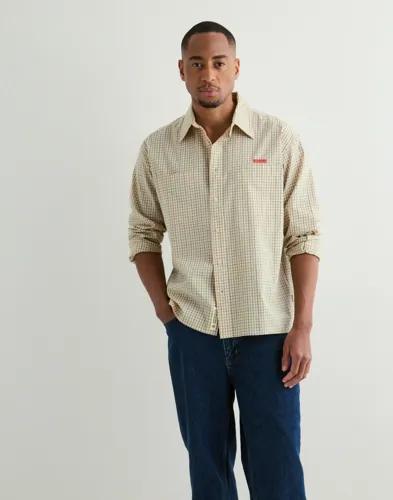 Woodbird Wbbuzo Cai Check Shirt Skjortor Beige