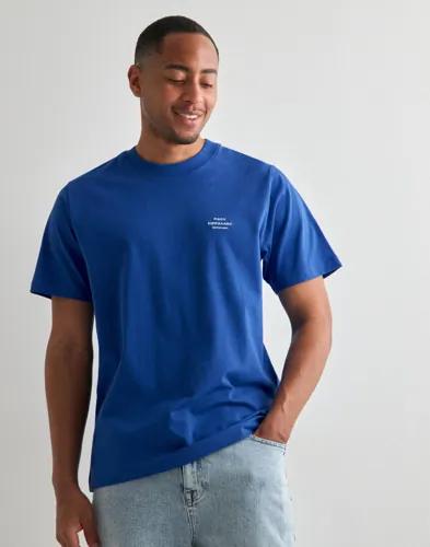 Mads Nørgaard Cotton Jersey Frode Emb Logo Tee Kortärmade t-shirts Blå 