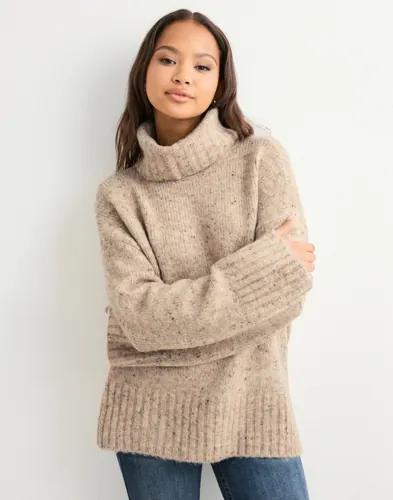 Vero Moda - Beige - Vmingrid Ls Roll Neck Pullover Boo 