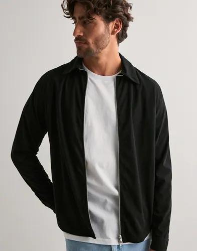 Ciszere Aden Cord Zip Enfärgade skjortor Svart 