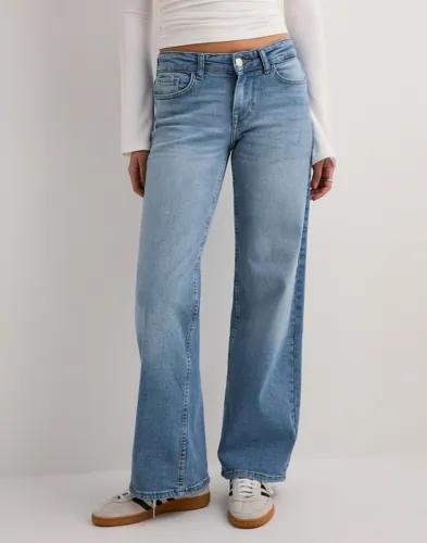 Only - Blå - Onljudy Lw Wide Leg Dnm Tai Epp 