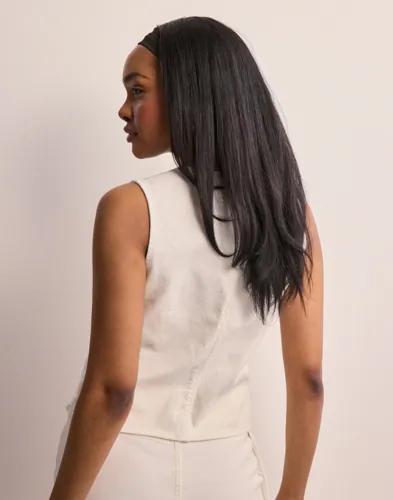 Selected Femme - Vit - Slflexia Sl White Denim Vest 