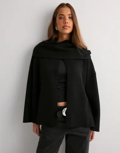 Neo Noir - Svart - Wals Knit Scarf Blouse 