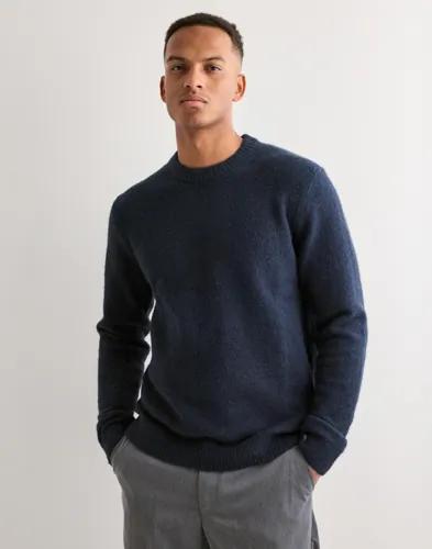 Jack & Jones Jprblasimon Souffle Knit Crew Neck Sweatshirts Blå 